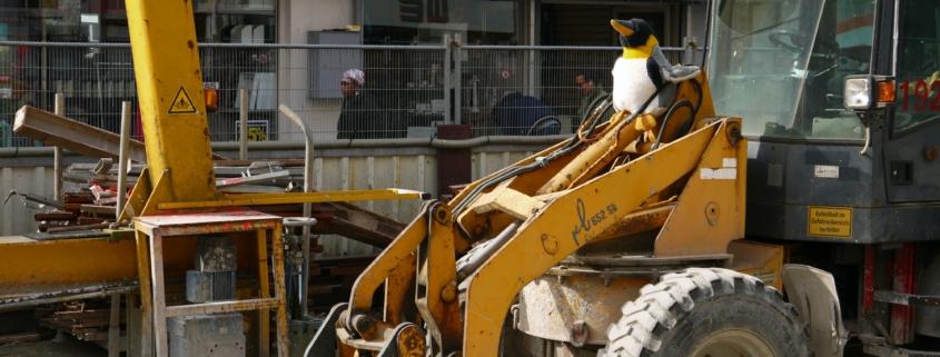 Instituut voor Zakelijke Mediation -Heftruck en bouwmateriaal voor een Blokker vestiging